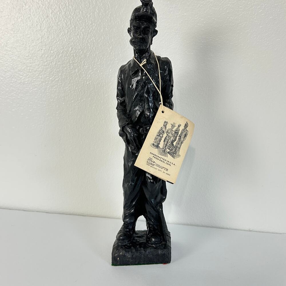 Vintage Rustic Coal Miner Figurine 13" NWT Ken Snyder Handcrafted